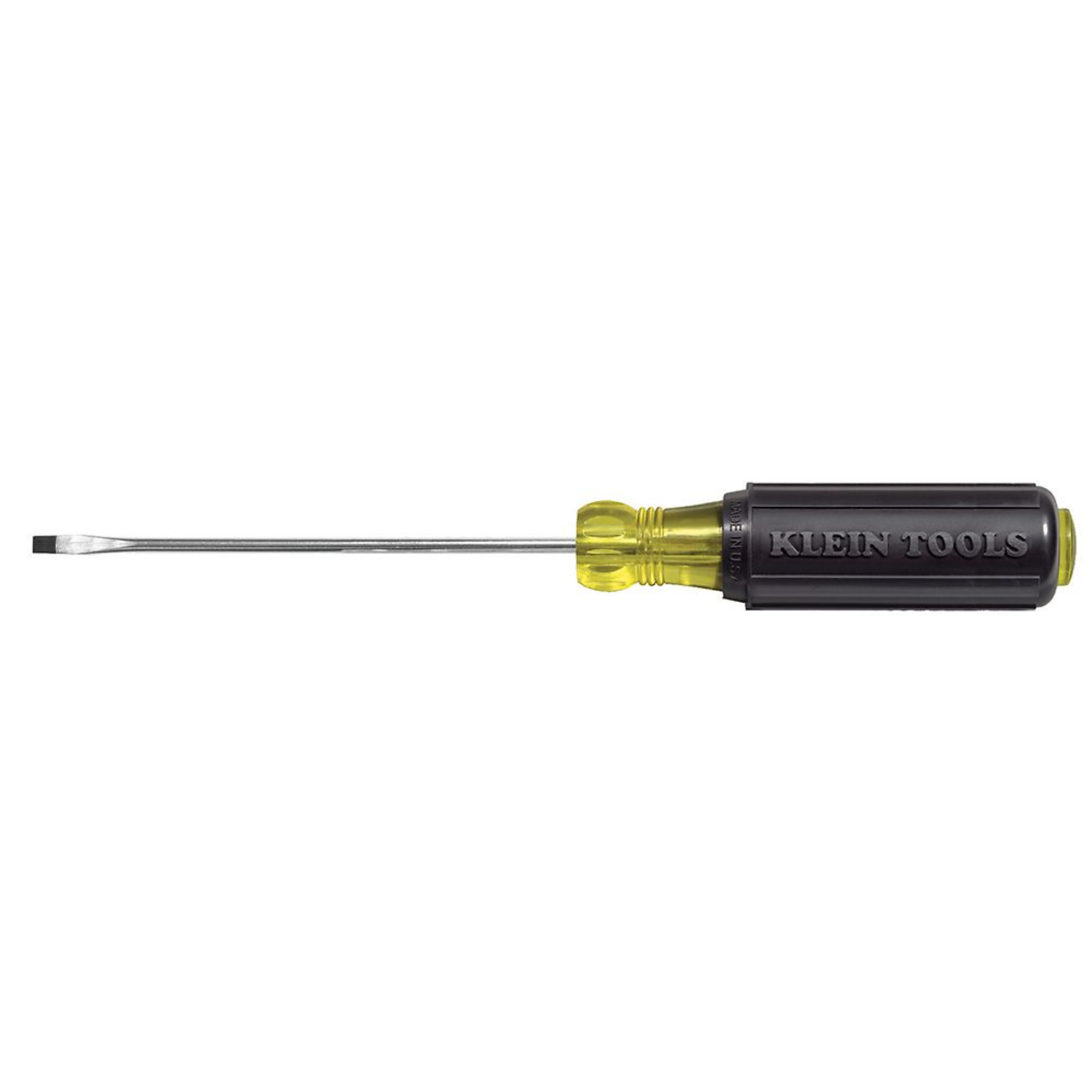 Klein Tools Mini Cabinet Screwdriver — 3/32in. Tip, 3in. Round Shank, Cushion-Grip Handle, Model# 607-3